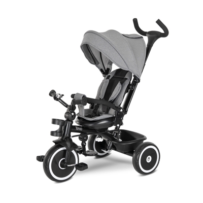 Детска триколка Lorelli - Tino, с ротация 360°, Grey