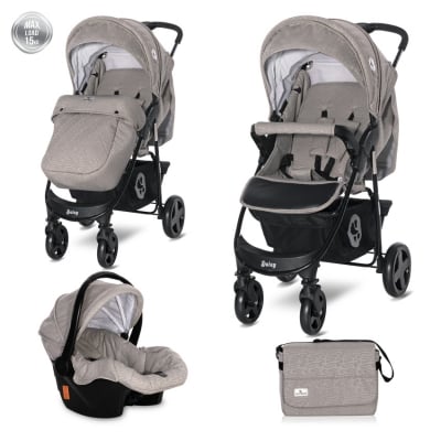 Детска комбинирана количка Lorelli - Daisy Basic Set, Бежова