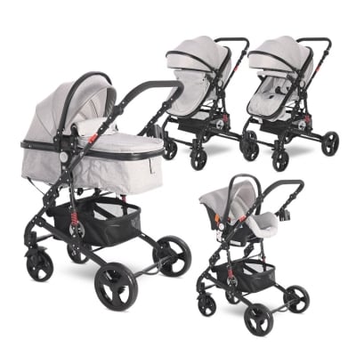 Детска комбинирана количка Lorelli - Alba Classic Set, Grey