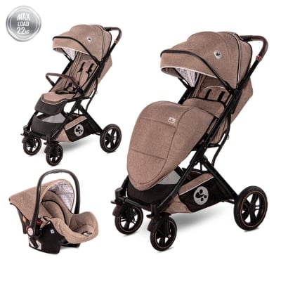 Детска лятна количка 2 в 1 Lorelli - Storm Set, Pearl Beige