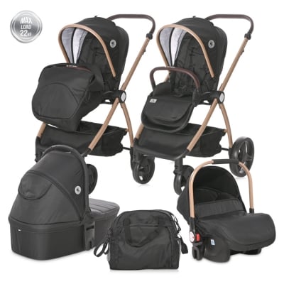 Комбинирана количка 3 в 1 Lorelli - Infinity, Black Diamonds