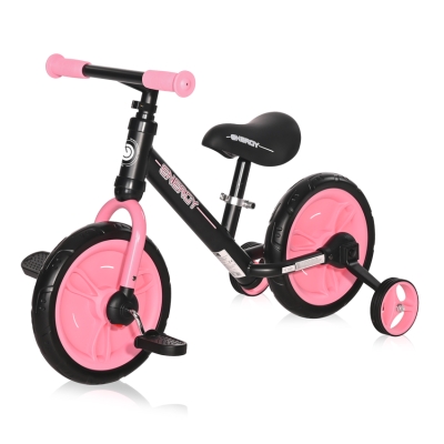 Колело за баланс Lorelli - Energy 2в1, Black & Pink