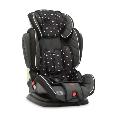 Столче за кола Lorelli - MAGIC Premium, 9-36 kg, Black Crowns