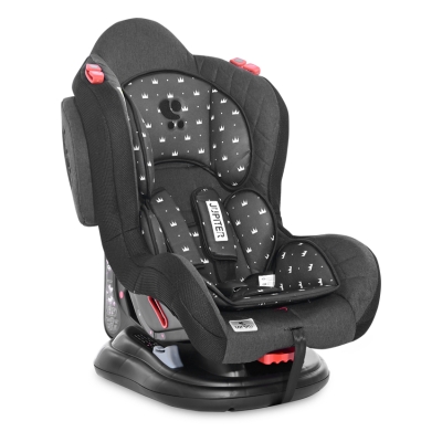 Столче за кола Lorelli - Jupiter, 0-25 kg, Black Crowns