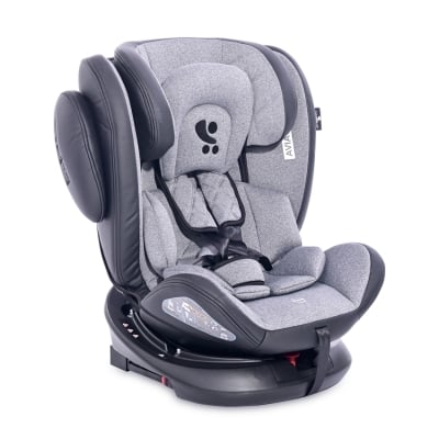 Столче за кола Lorelli - Aviator SPS IsoFix, 360°, Black & Light Grey