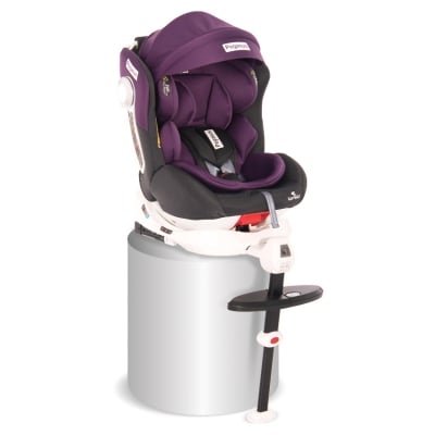 Столче за кола Lorelli - Pegasus, Isofix, 0-36 kg, Grey & Violet