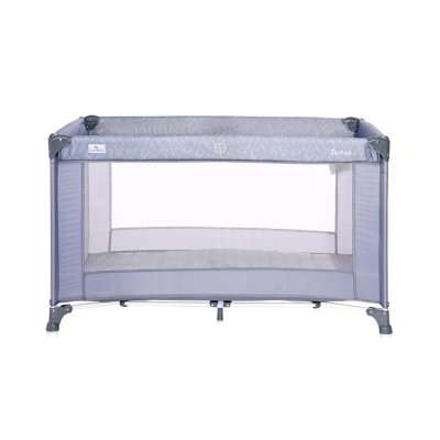 Детска кошара на 1 ниво Lorelli - Torino, Silver Blue