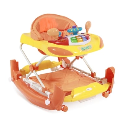 Проходилка и люлка с евробаза Lorelli - W1224CE, оранжева