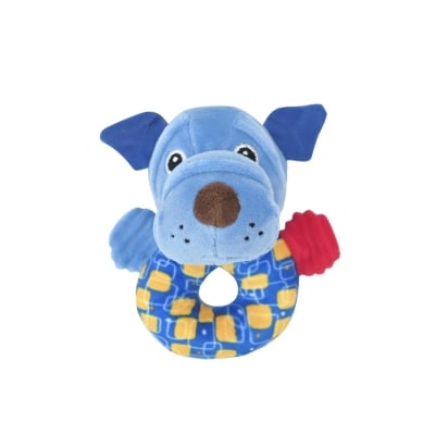 Мека дрънкалка Lorelli Toys - Куче, синьо