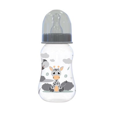 Бебешко шише Lorelli - Baby Care, 125 ml, Icy grey