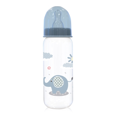 Бебешко шише Lorelli - Baby Care, Simple, 250 ml, Moonlight Blue