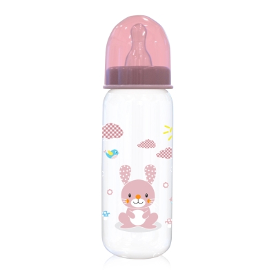 Бебешко шише Lorelli - Baby Care, Simple, 250 ml, Blush Pink