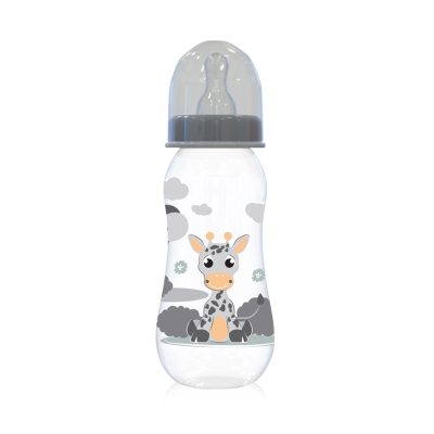 Бебешко шише Lorelli - Baby Care, 250 ml, Icy Grey