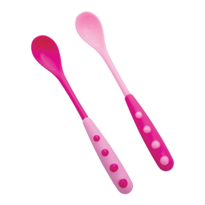 Лъжички с дълги дръжки Lorelli - Baby Care, 2 броя, Розови