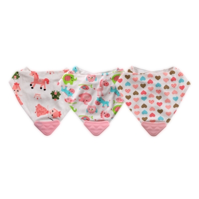 Лигавник-бандана с гризалка Lorelli - Baby Care, Girl, aсортимент