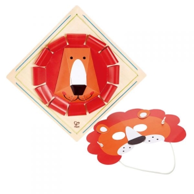 Творчески комплект Hape - Направи си сам картина и маска, Лъв