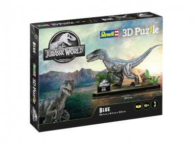 3D пъзел Revell - Джурасик свят, Blue, 57 части
