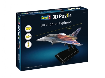 3D Пъзел Revell - Изтребител Eurofighter Typhoon, 75 части