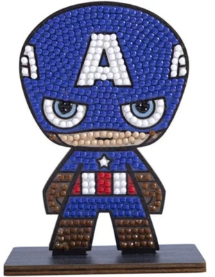 Диамантена фигурка Craft Buddy - Капитан Америка