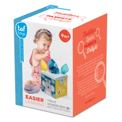 Образователна игра Taf Toys - Кутия с кърпи, Коала