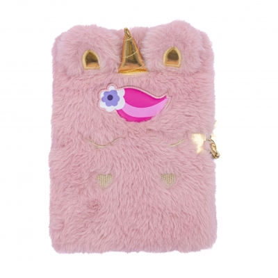 Дневник със заключване Astra - Пухкав еднорог, A5