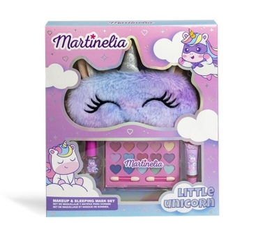 Детски козметичен комплект Martinelia - Малък еднорог, С маска за сън