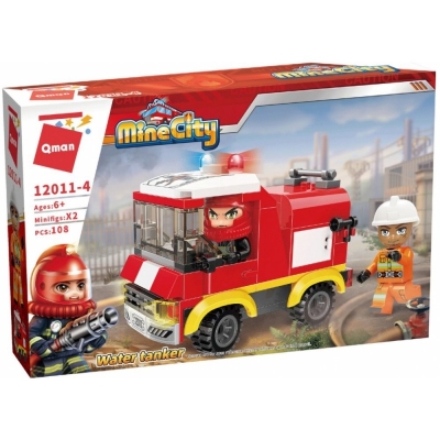 Конструктор Qman - MineCity, Пожарна водоноска, 208 части