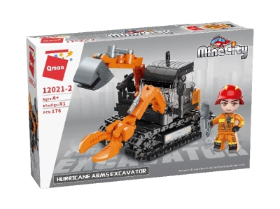 Конструктор Qman - MineCity, Спасителен багер, 176 части