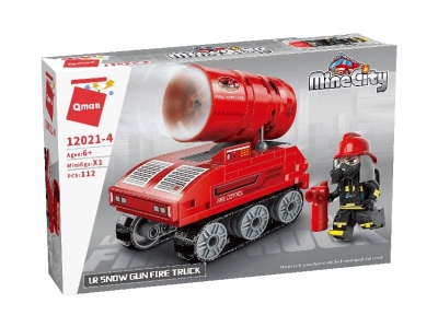 Конструктор Qman - MineCity, Противопожарен автомобил, 112 части