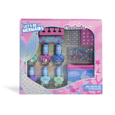 Детски комплект за маникюр и педикюр Martinelia - Let's Be Mermaids, 12 части