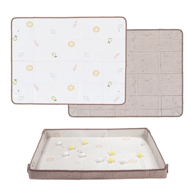 Двустранна подложка за игра с топки Taf Toys - Fold ′n Fun, Бялa