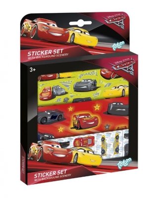 Творчески комплект Totum - Cars 3, Декорирай сам, Със стикери