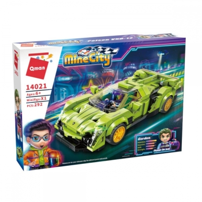 Конструктор Qman - MineCity, Автомобил Poison VNO-12, 292 части