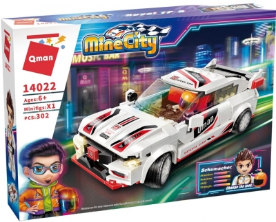 Конструктор Qman - MineCity, Автомобил Royal TP-R, 302 части
