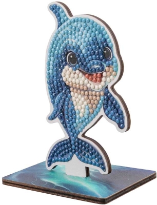 Комплект за диамантена бродерия Craft Buddy - Crystal Art Buddies, Делфин