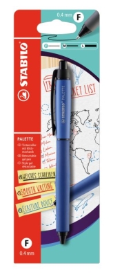 Химикалка Stabilo - Palette F, Блистер, Син