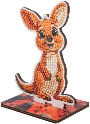 Комплект за диамантена бродерия Craft Buddy - Crystal Art Buddies, Кенгуру