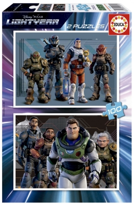 Пъзел за деца Educa - Светлинна година, 2 х 100 части