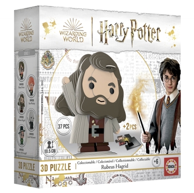 3D пъзел Educa - Мини фигурка, Рубиъс Хагрид, 37 части