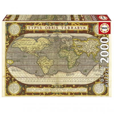 Пъзел Educa - Карта на света, 2000 части