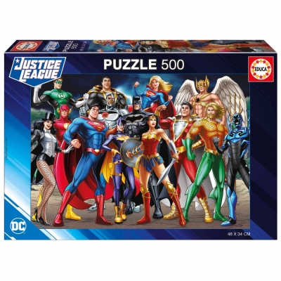 Пъзел Educa - DC Comics, Лигата на справедливостта, 500 части