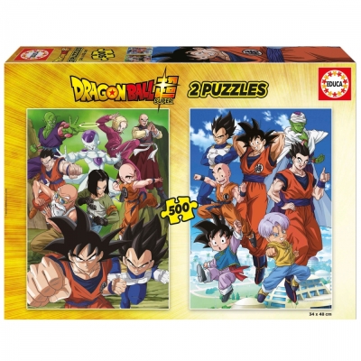 Пъзел 2 в 1 Educa - Dragon Ball, 2 х 500 части