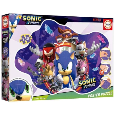 Детски пъзел Educa - Sonic Prime, 250 части