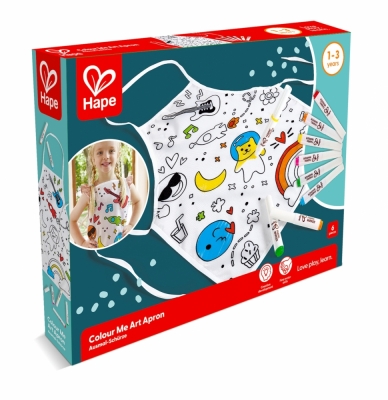 Творчески комплект Hape - Направи си сам цветна престилка, 7 части