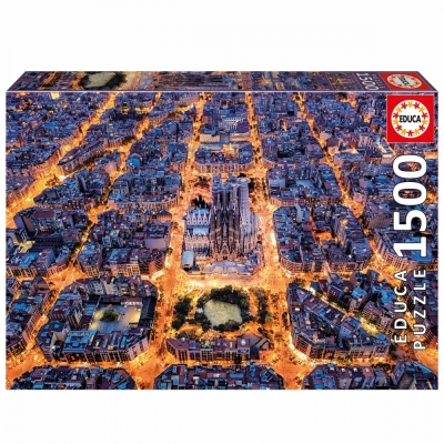 Пъзел Educa - Барселона, 1500 части