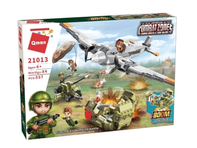 Конструктор Qman - Combat Zone, Въздушна бомбардировка, 557 части