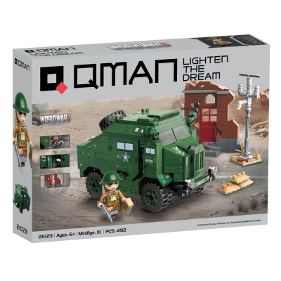 Конструктор Qman - Евакуационно убежище на плажа, 492 части