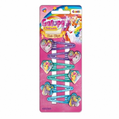 Комплект фиби за коса Craze - Galupy, Еднорог, 6 броя
