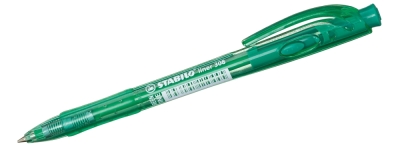 Химикалка с механизъм Stabilo - Liner F, Зелен
