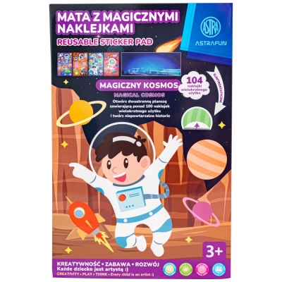 Творчески комплект Astra - Магическа подложка със стикери, асортимент